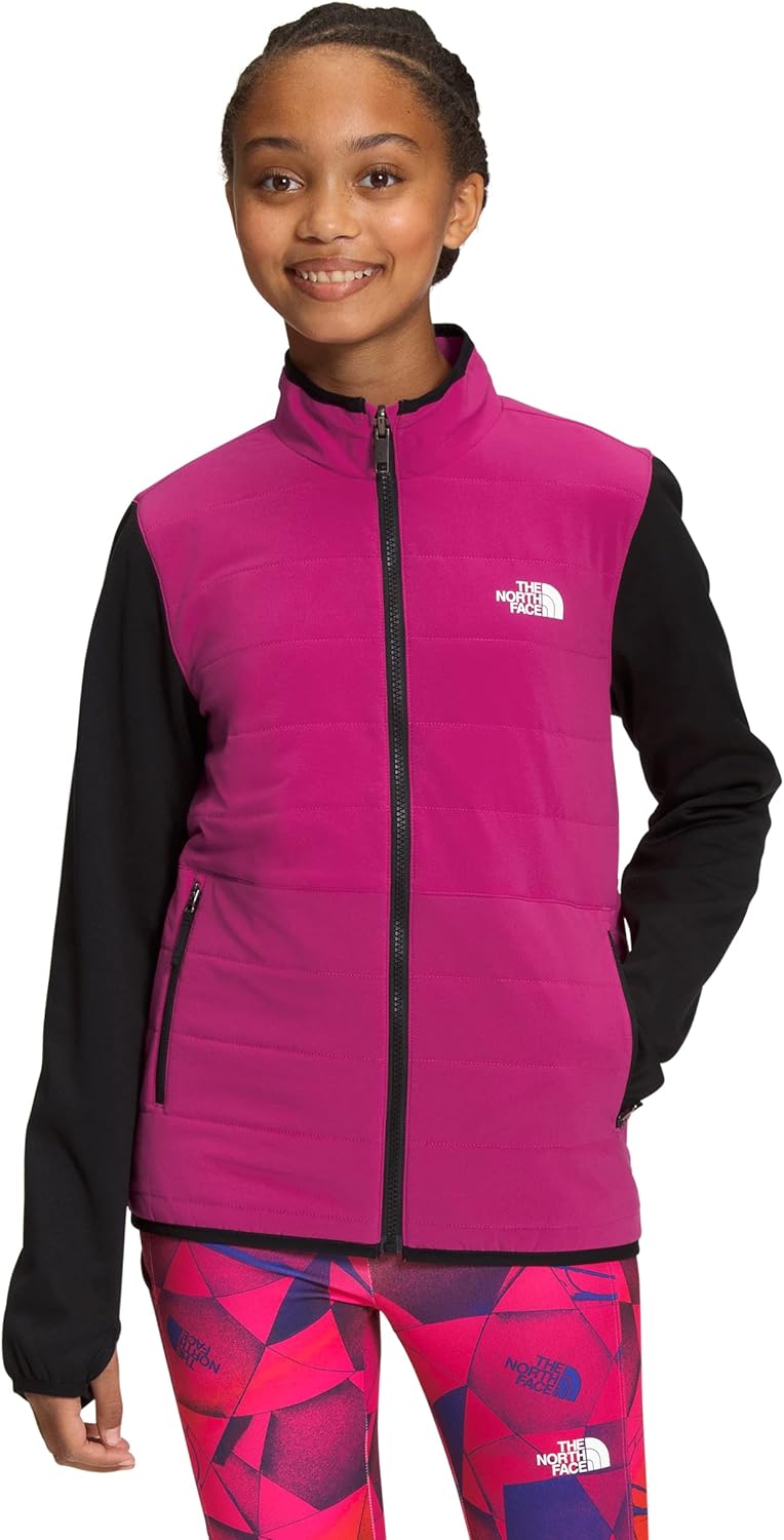 THE NORTH FACE جاكيت شتوي دافئ هجين للأطفال بزيب كامل للمراهقين - Image 1